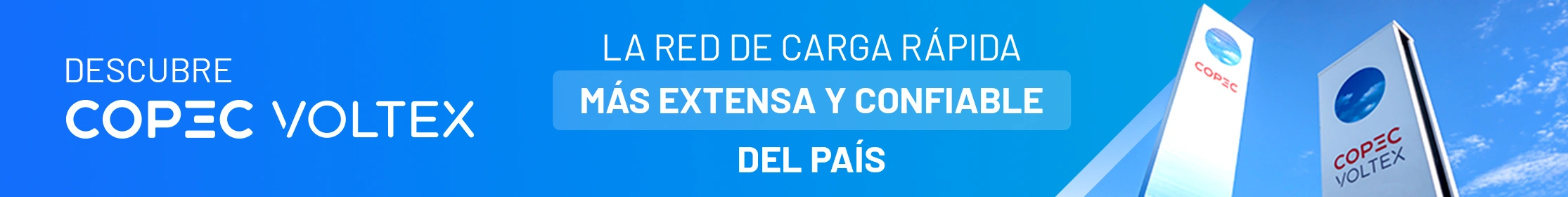 Descubre Copec Voltex. La red de carga rápida más extensa y confiable del país.